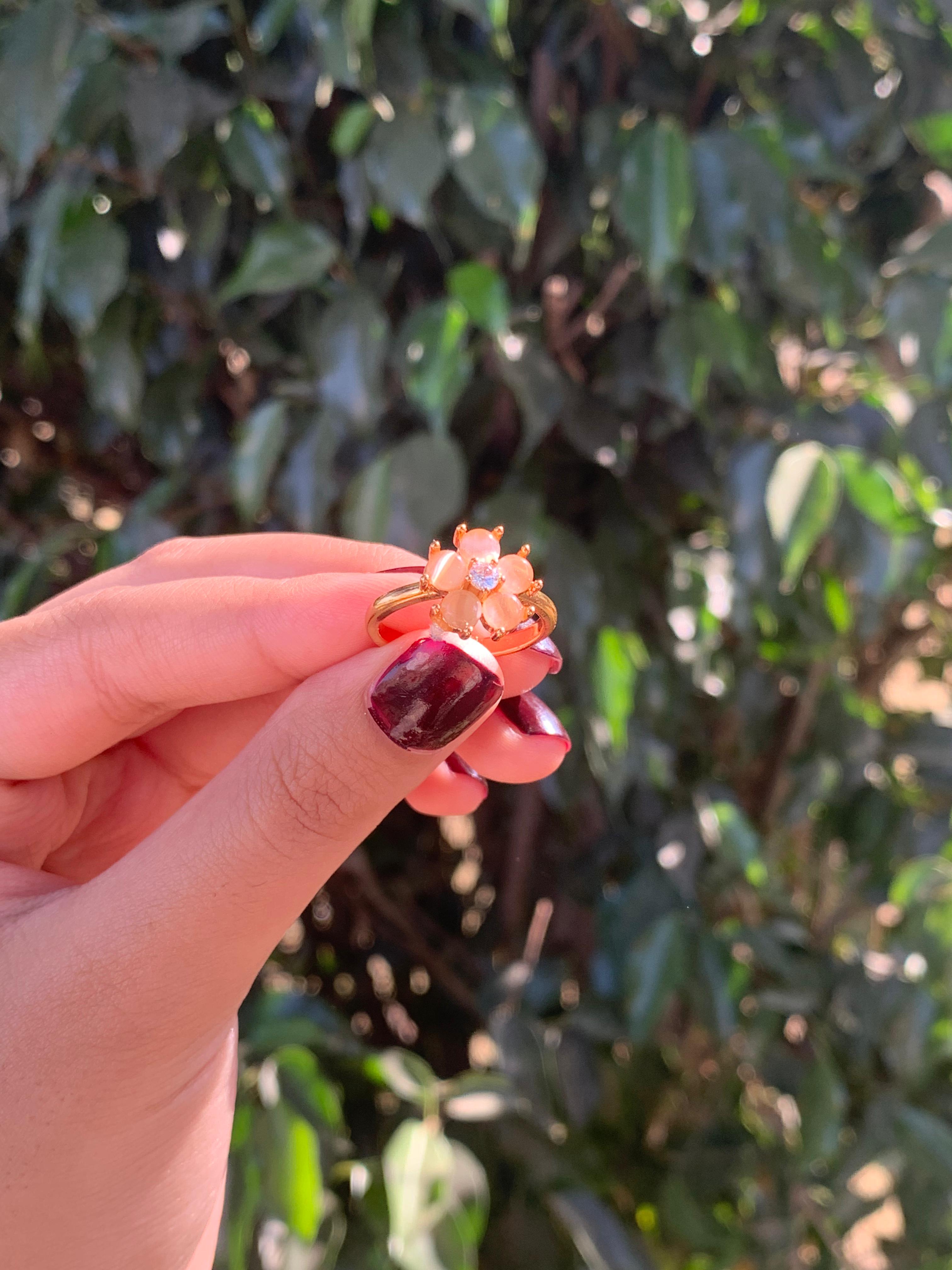 Princess Cut Crystal Ring