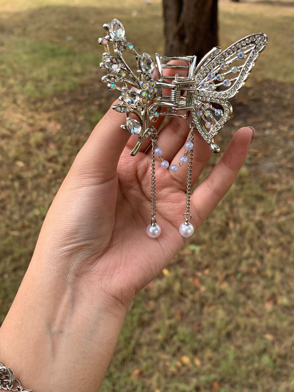 Glam butterfly Bow Claw Clips